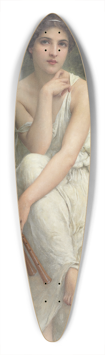 Charles Amable Lenoir - The Flute Player 39.3 inch art pintail longboard deck