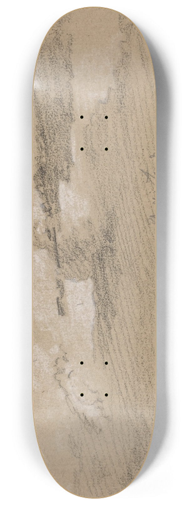 Jean-Antoine Linck - Study of Clouds above the Mountains 8.25 inch art skate deck