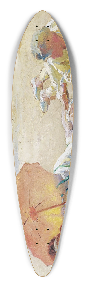 Charles Atamian - Sunshine 39.3 inch art pintail longboard deck