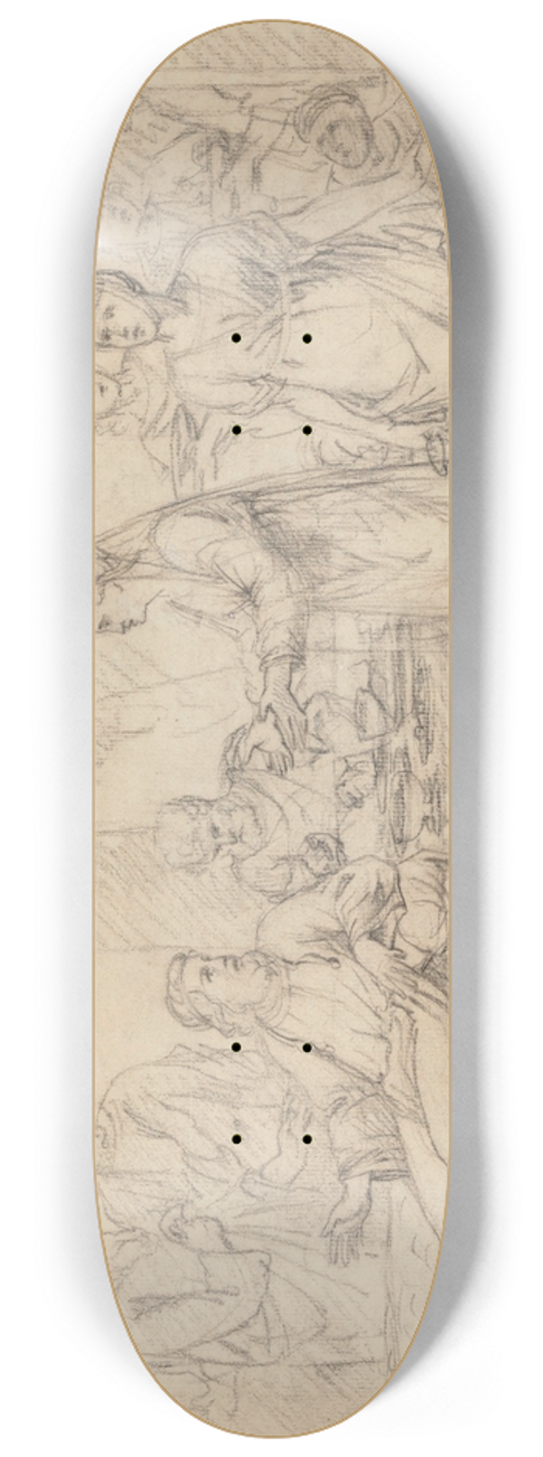 Jean Antoine Verschaeren - Marriage at Cana 8.25 inch art skate deck