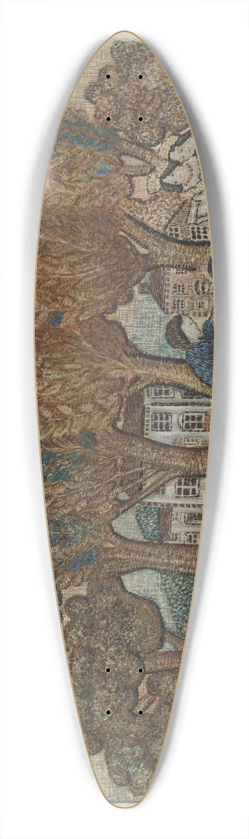 Charles Bowman - Sampler 39.3 inch art pintail longboard deck