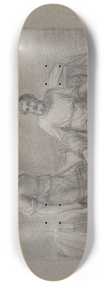 Jean Antoine Verschaeren - Samuel at the Service of Eli 8.25 inch art skate deck