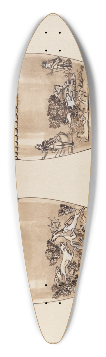 Charles Caseau - Pitcher 39.3 inch art pintail longboard deck