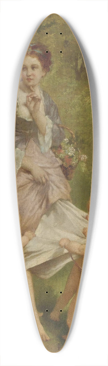 Charles Chaplin - Venus With Putti 39.3 inch art pintail longboard deck