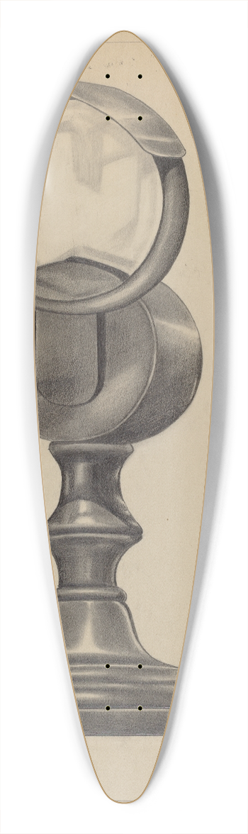 Charles Charon - Bulls Eye Lantern 39.3 inch art pintail longboard deck