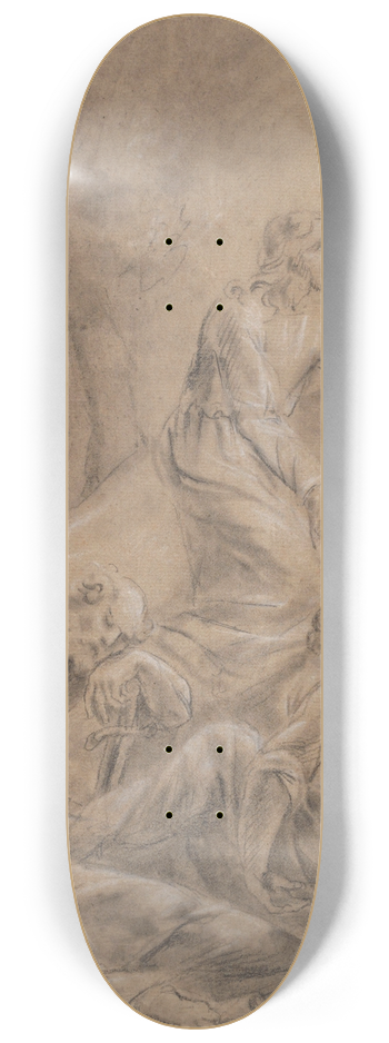 Jean Antoine Verschaeren - The Agony of Christ 8.25 inch art skate deck