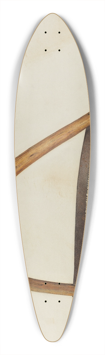 Charles Charon - Saw 39.3 inch art pintail longboard deck
