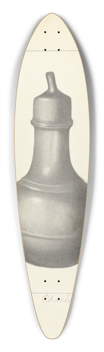 Charles Cullen - Pewter Nursing Bottle 39.3 inch art pintail longboard deck
