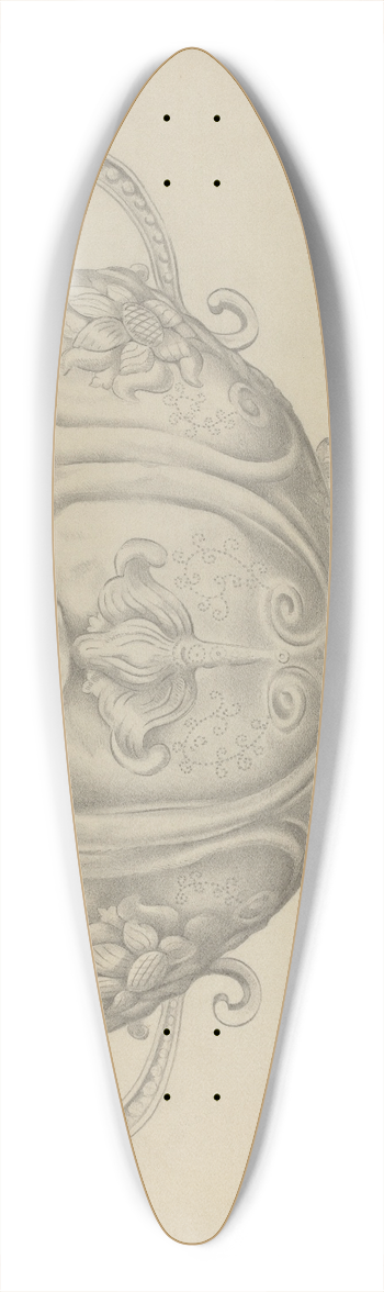 Charles Cullen - Silver Bowl 39.3 inch art pintail longboard deck