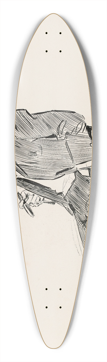 Charles Dana Gibson - Phil May 39.3 inch art pintail longboard deck