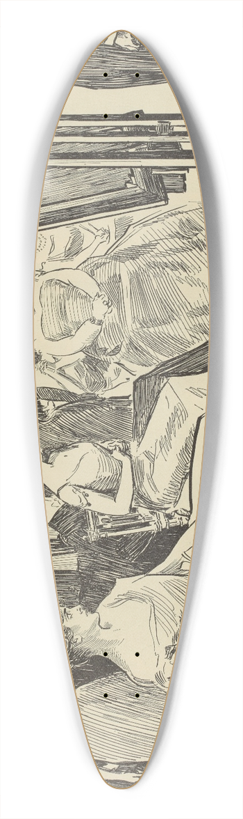 Charles Dana Gibson - Studies in expression, Daubson shows his latest work 39.3 inch art pintail longboard deck
