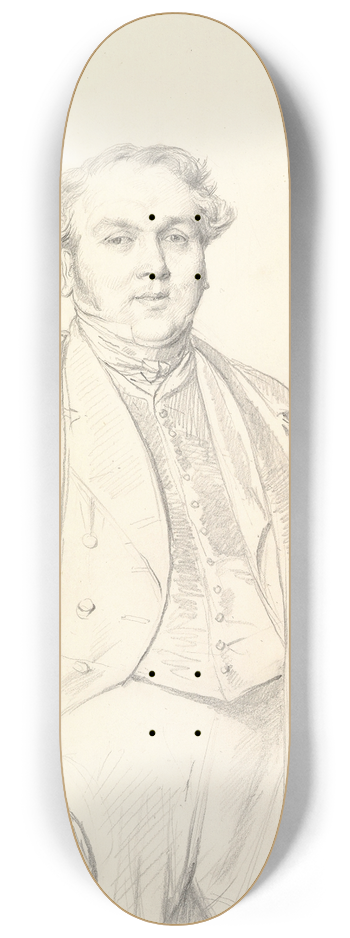 Jean Auguste Dominique Ingres - Armand Bertin 8.25 inch art skate deck