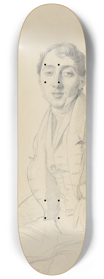 Jean Auguste Dominique Ingres - Dr. Louis Martinet 8.25 inch art skate deck