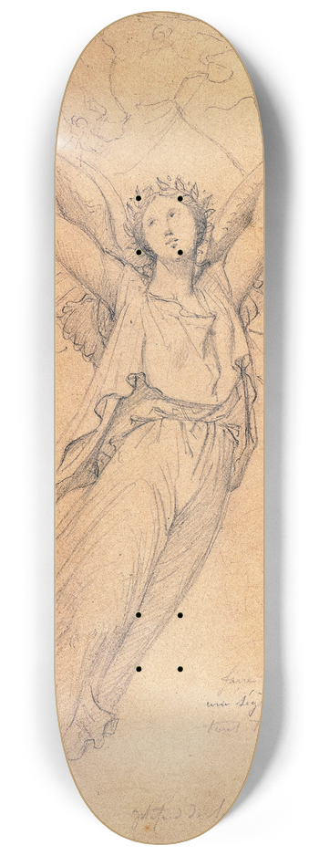 Jean Auguste Dominique Ingres - Etude pour Lapothose de Napolon Ier 8.25 inch art skate deck