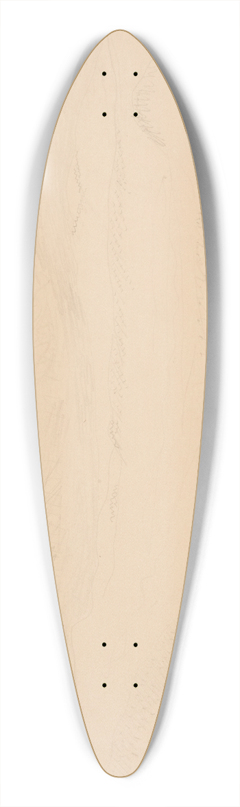 Charles Demuth - Landscape 39.3 inch art pintail longboard deck