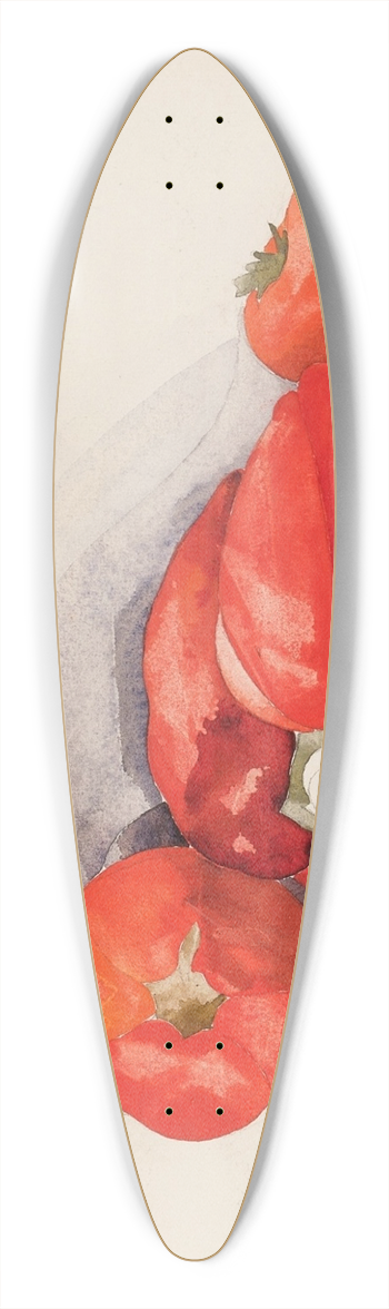 Charles Demuth - Pepper and Tomatoes 39.3 inch art pintail longboard deck