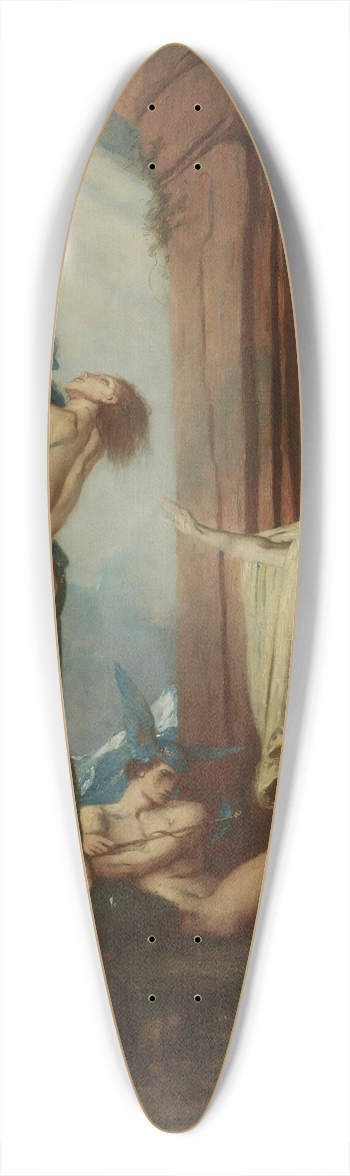 Charles De Sousy - Orpheus And Eurydice 39.3 inch art pintail longboard deck