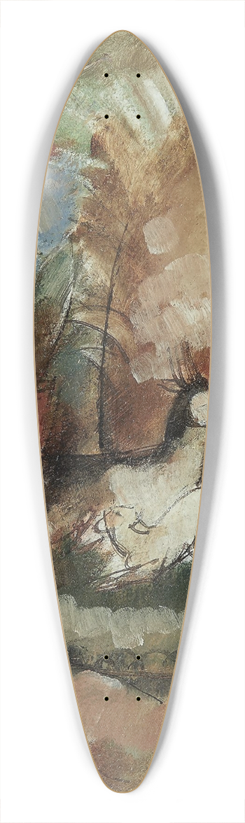 Charles Dufresne - Ensemble de deux oeuvres 39.3 inch art pintail longboard deck
