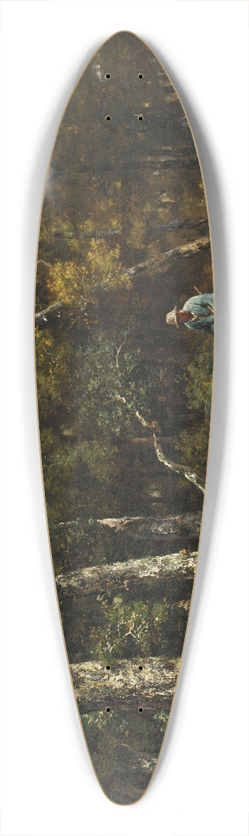 Charles Emile Jacque - The Flock 39.3 inch art pintail longboard deck