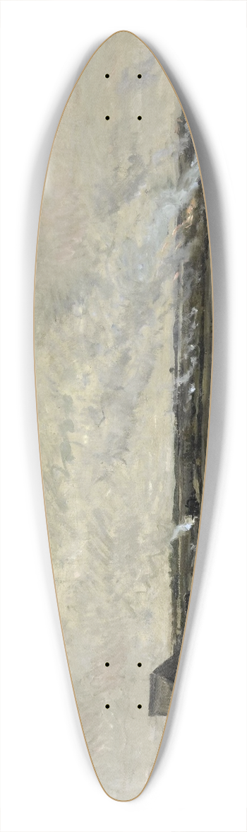 Charles Franois Daubigny - October 39.3 inch art pintail longboard deck