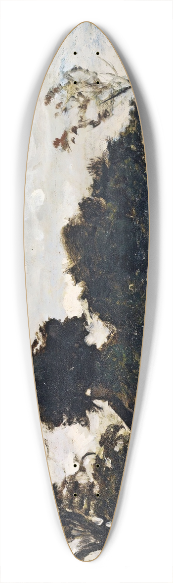 Charles Franois Daubigny - PeasantWoman On A Path 39.3 inch art pintail longboard deck
