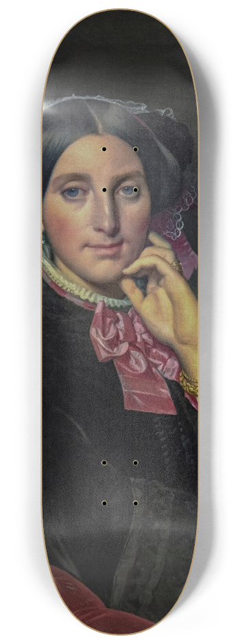 Jean Auguste Dominique Ingres - Portrait of Madame Gonse 8.25 inch art skate deck