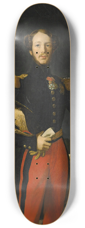 Jean Auguste Dominique Ingres - PortraitOf Prince Ferdinand-Philippe, Duc Dorlans, Before The Chteau De Saint-Clouds Garden 8.25 inch art skate deck