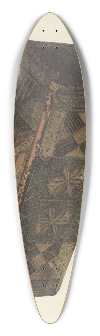Charles Garjian - Carved Box 39.3 inch art pintail longboard deck