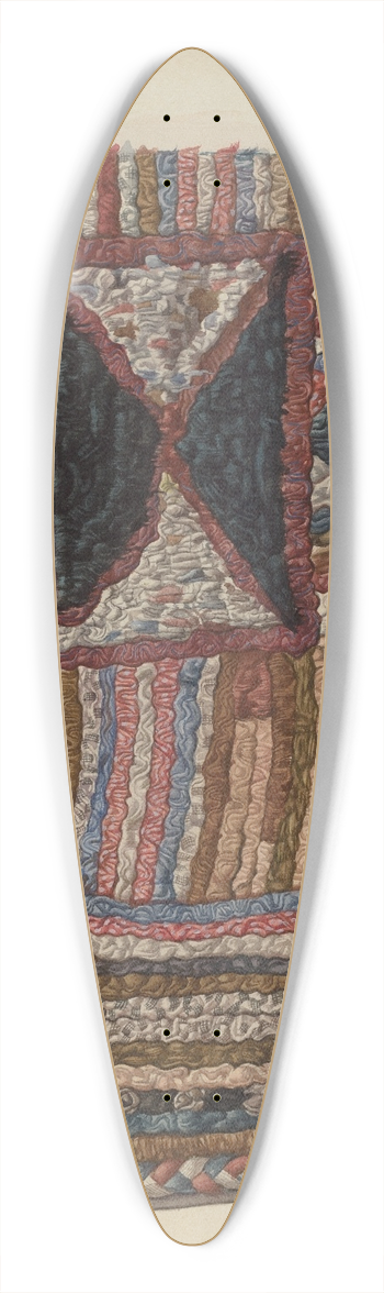 Charles Goodwin - Shaker Shirred Rug 39.3 inch art pintail longboard deck