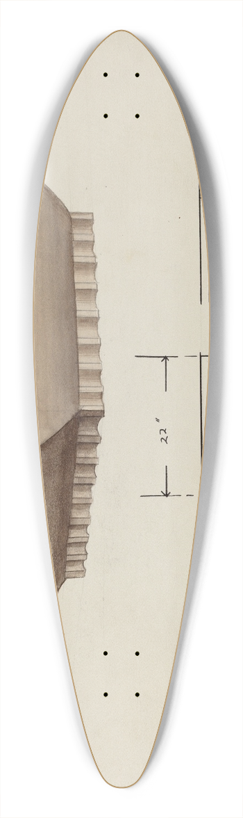 Charles Goodwin - Urn Design 39.3 inch art pintail longboard deck