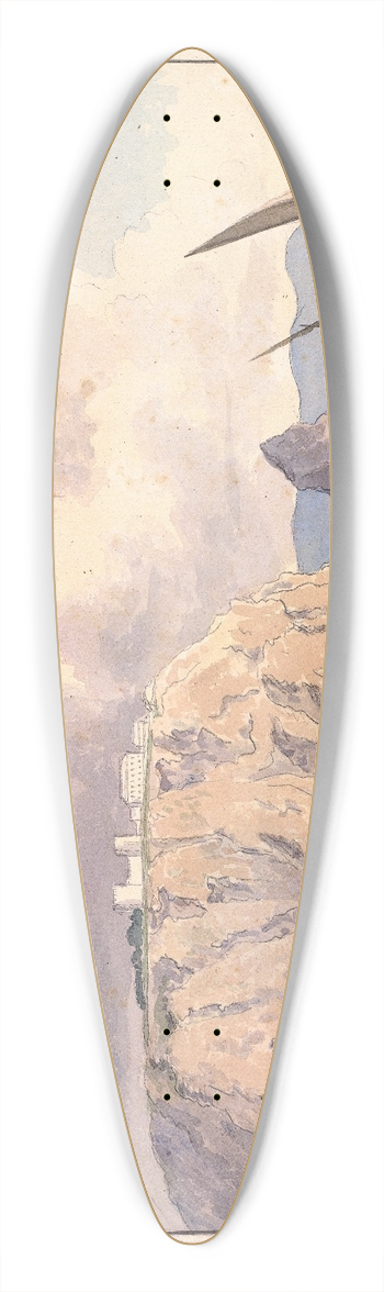 Charles Hamilton Smith - Cape St. Vincent 39.3 inch art pintail longboard deck