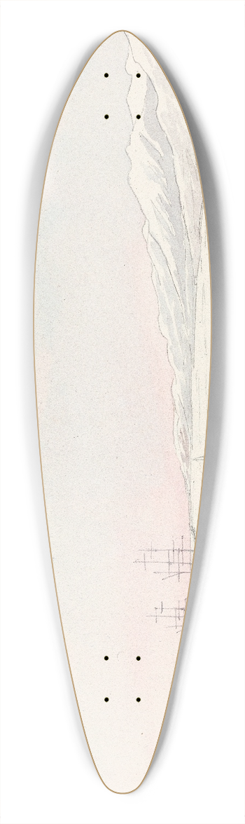 Charles Hamilton Smith - H.M.S. Hecla & Griper 39.3 inch art pintail longboard deck