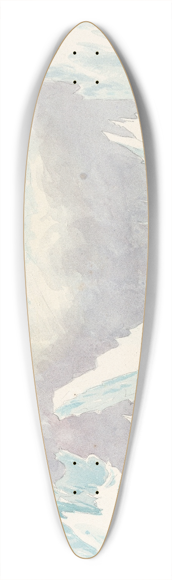 Charles Hamilton Smith - Passage Through the Ice 39.3 inch art pintail longboard deck
