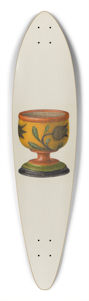 Charles Henning - Pa. German Salt Cup 39.3 inch art pintail longboard deck