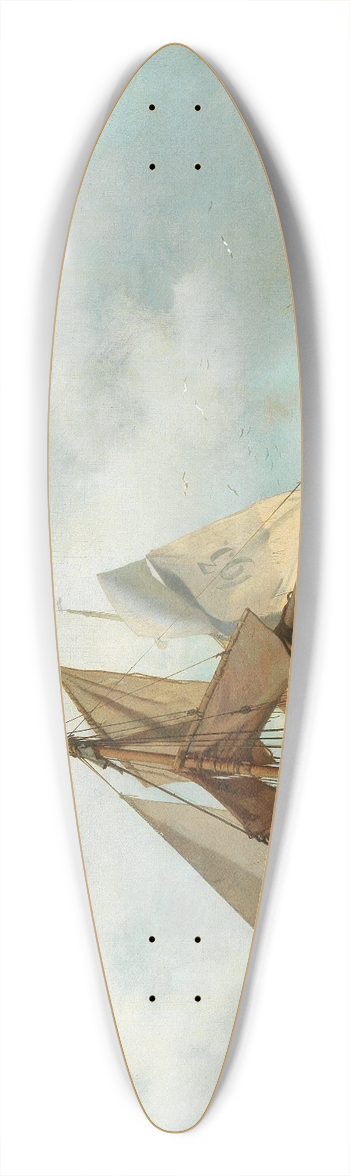 Charles Hoguet - Entladung der Segelschiffe 39.3 inch art pintail longboard deck