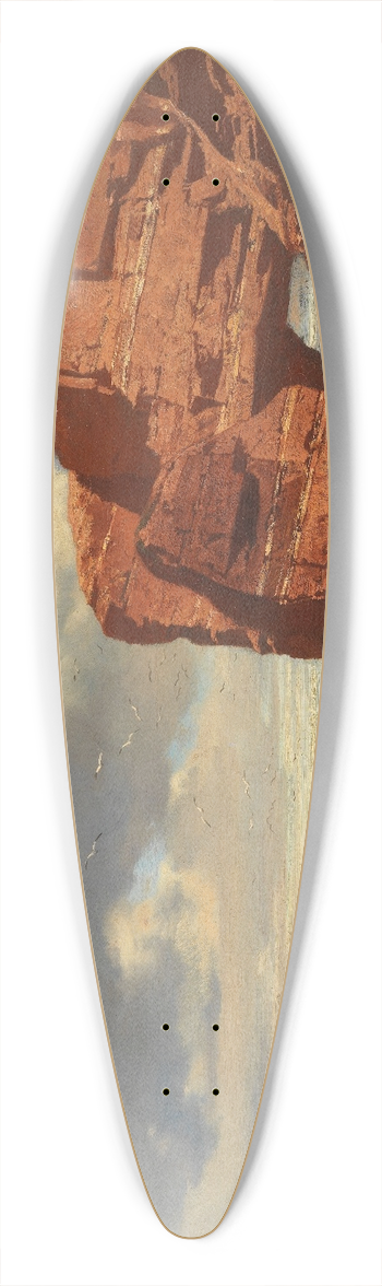 Charles Hoguet - Strand bei Dieppe 39.3 inch art pintail longboard deck