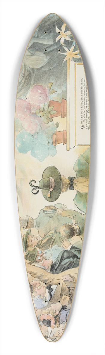 Charles Jay Taylor - Easter boom 39.3 inch art pintail longboard deck