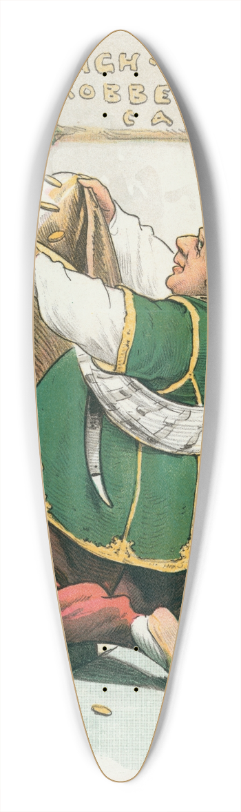 Charles Jay Taylor - The open sesame 39.3 inch art pintail longboard deck