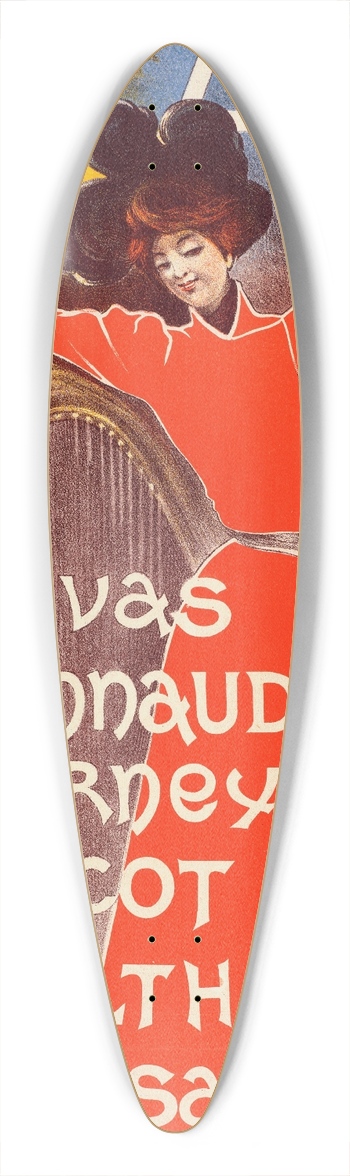 Charles Lucas - Cabaret Des Arts 39.3 inch art pintail longboard deck