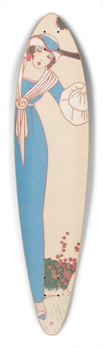 Charles Martin - Le Cerises 39.3 inch art pintail longboard deck