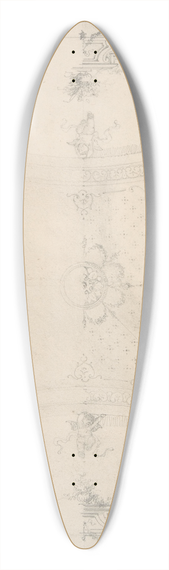 Charles Monblond - Designs for Ceiling 39.3 inch art pintail longboard deck