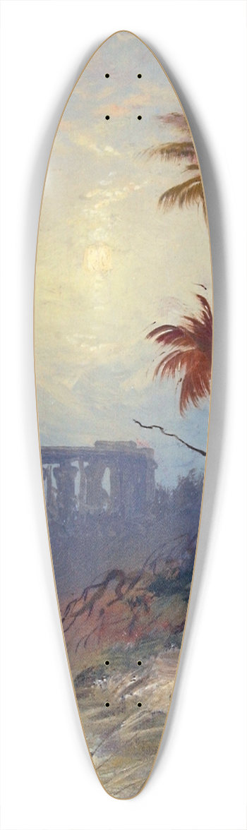 Charles Morgan McIlhenney - Egyptian Landscape 39.3 inch art pintail longboard deck