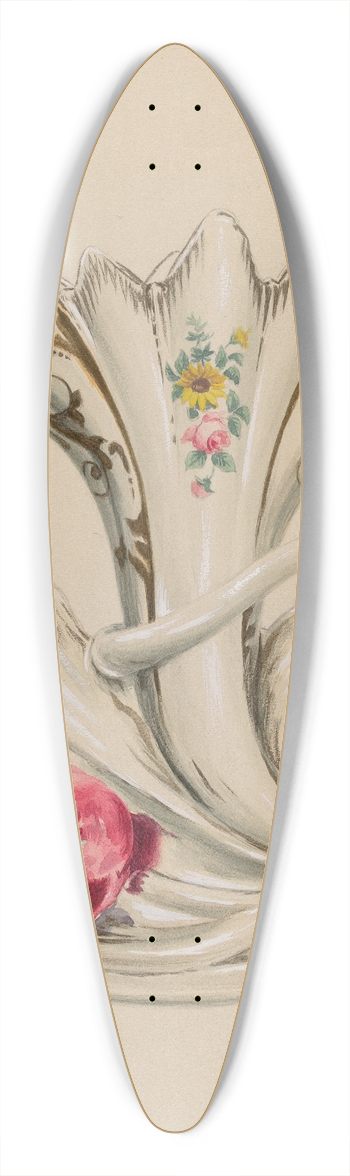 Charles Moss - Vase 39.3 inch art pintail longboard deck