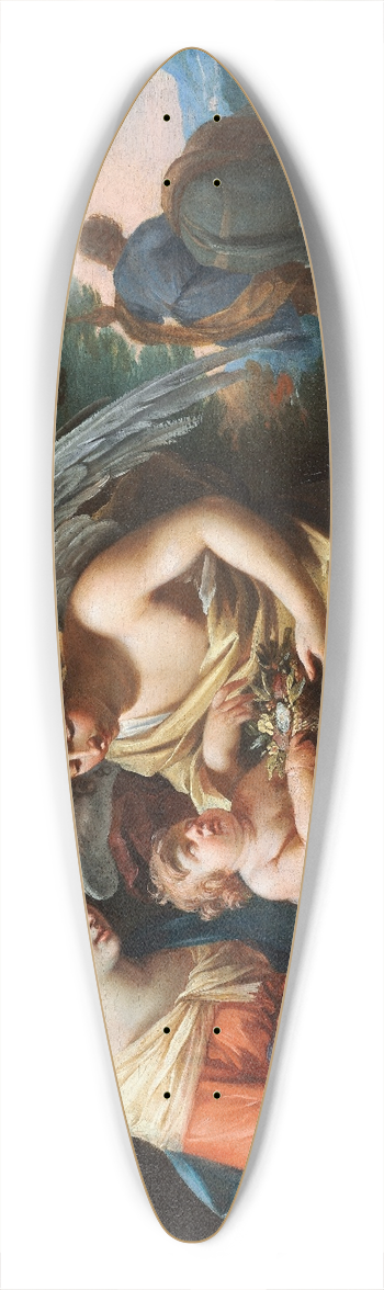 Charles Poerson - Rest on the Flight into Egypt 39.3 inch art pintail longboard deck