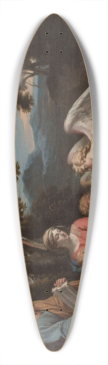 Charles Poerson - Rest on the Flight into Egypt 39.3 inch art pintail longboard deck