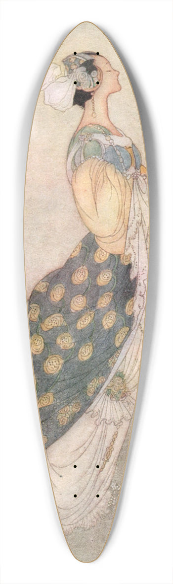 Charles Robinson - She Will Pass Me By 39.3 inch art pintail longboard deck