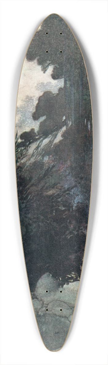 Charles Robinson - The Green Linnet 39.3 inch art pintail longboard deck