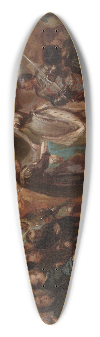 Charles Rochussen - Maria van Bourgondi verleent het groot Privilege, Anno 1477 39.3 inch art pintail longboard deck