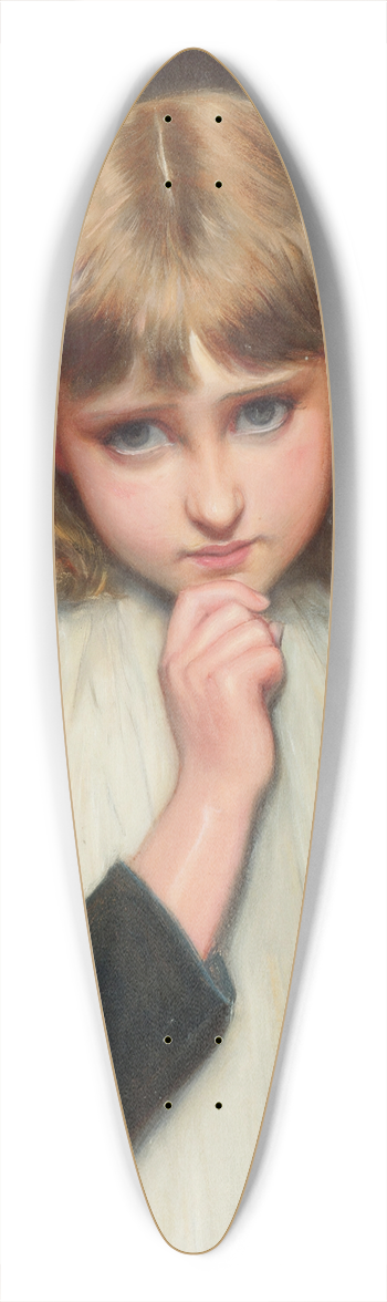 Charles Sillem Lidderdale - A Pensive Moment 39.3 inch art pintail longboard deck