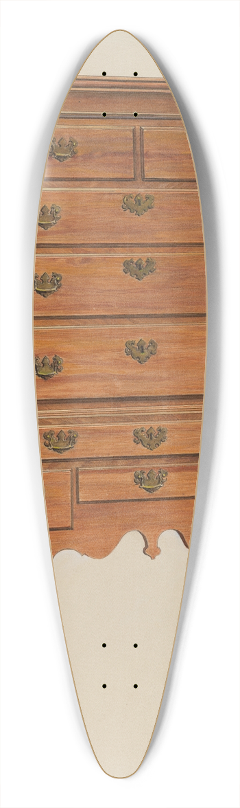 Charles Squires - Highboy 39.3 inch art pintail longboard deck